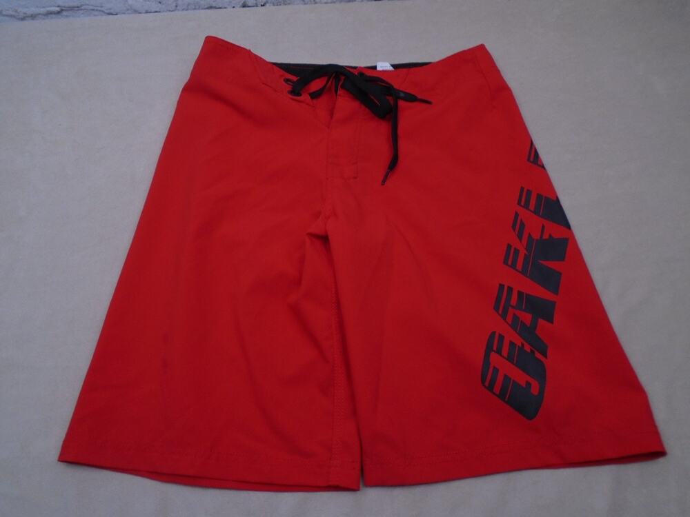 Oakley Men's Red Draw String Swim Trunks/board Shorts Sz 30